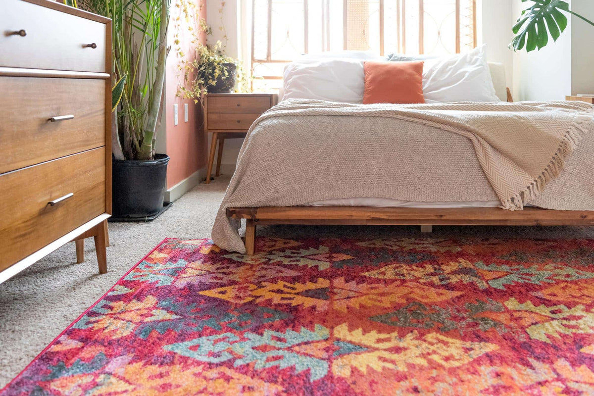 Rechteck Teppich Santa Fe in Rot von Hadorn™ - Lifestyle Image