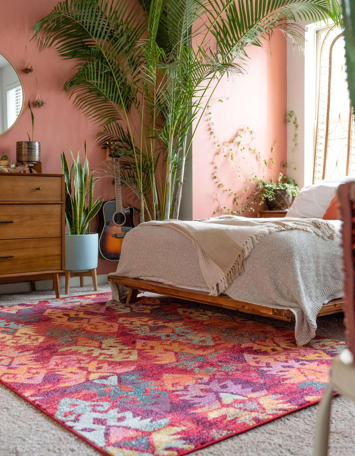Rechteck Teppich Santa Fe in Rot von Hadorn™ - Lifestyle Image