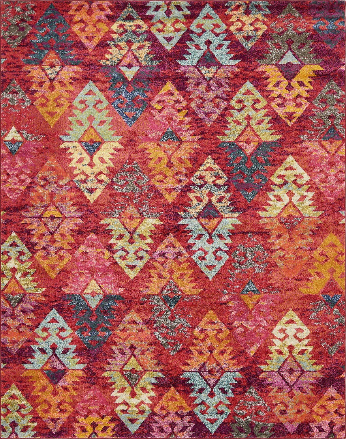 Rechteck Teppich Santa Fe in Rot von Hadorn™ - Lifestyle Image