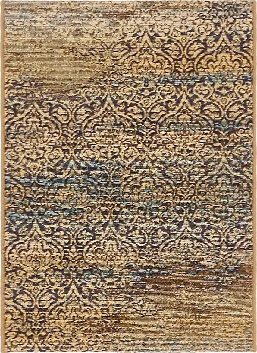 Rechteck Outdoor Teppich Outdoor Botanical in Beige von Hadorn™ - Lifestyle Image
