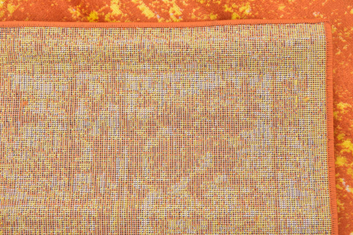 Quadratisch Teppich Monaco in Orange von Hadorn™ - Lifestyle Image