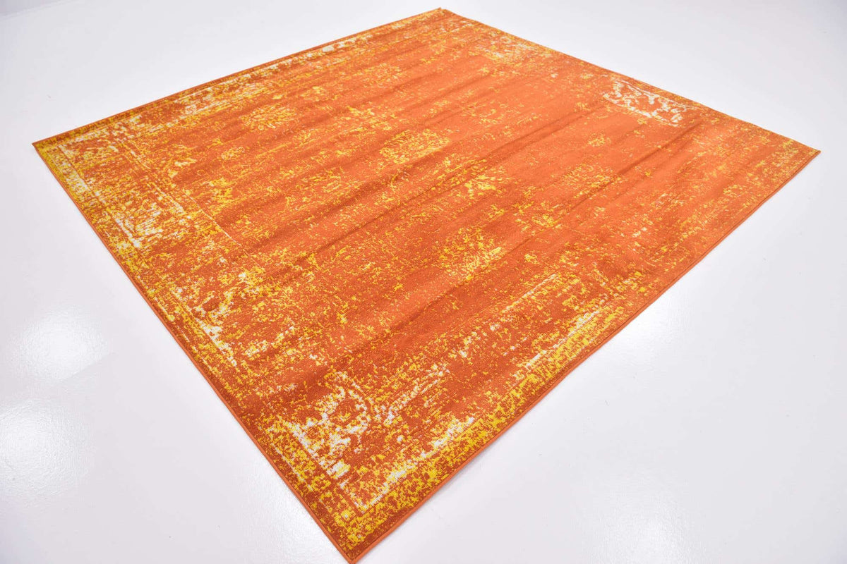 Quadratisch Teppich Monaco in Orange von Hadorn™ - Lifestyle Image