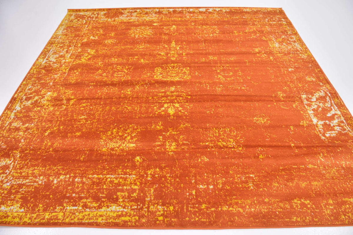 Quadratisch Teppich Monaco in Orange von Hadorn™ - Lifestyle Image