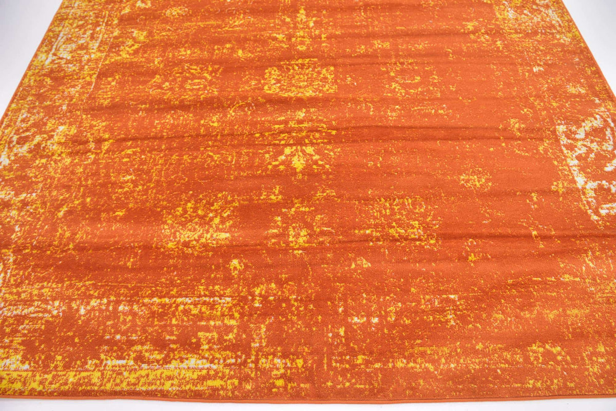 Quadratisch Teppich Monaco in Orange von Hadorn™ - Lifestyle Image