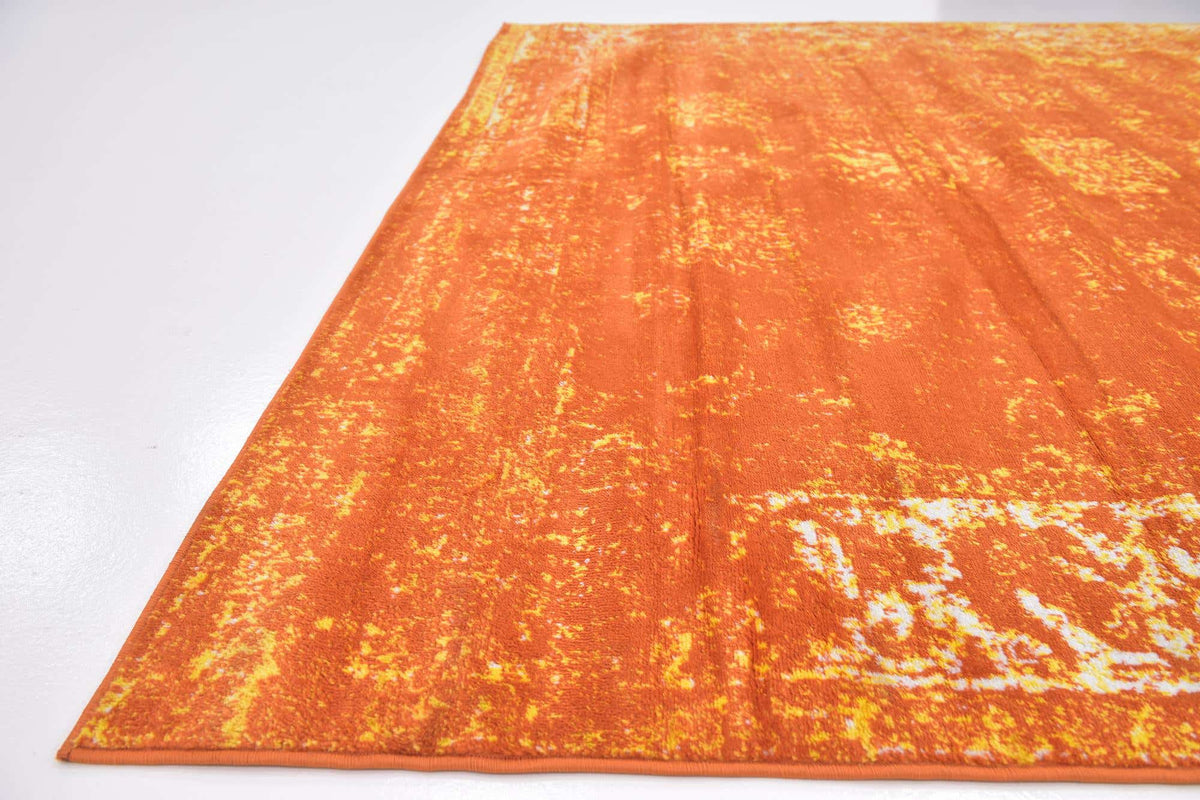 Quadratisch Teppich Monaco in Orange von Hadorn™ - Lifestyle Image
