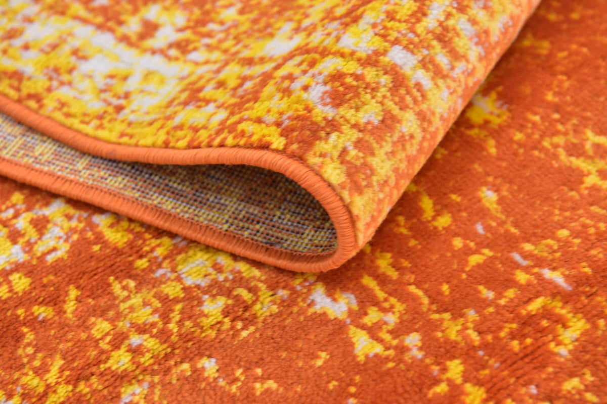 Quadratisch Teppich Monaco in Orange von Hadorn™ - Lifestyle Image