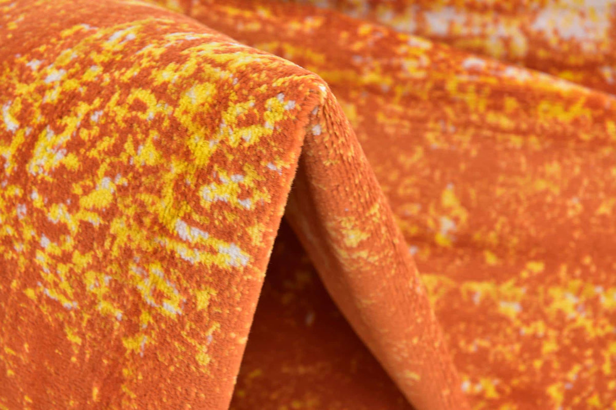 Quadratisch Teppich Monaco in Orange von Hadorn™ - Lifestyle Image