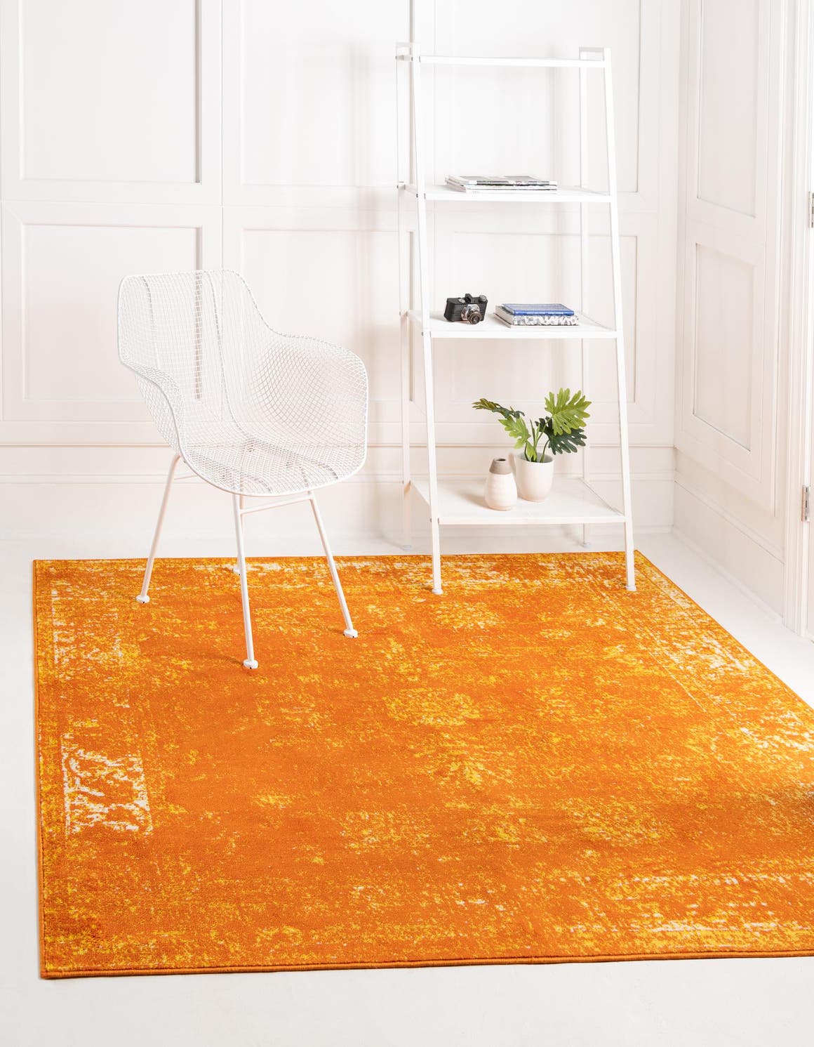 Quadratisch Teppich Monaco in Orange von Hadorn™ - Lifestyle Image