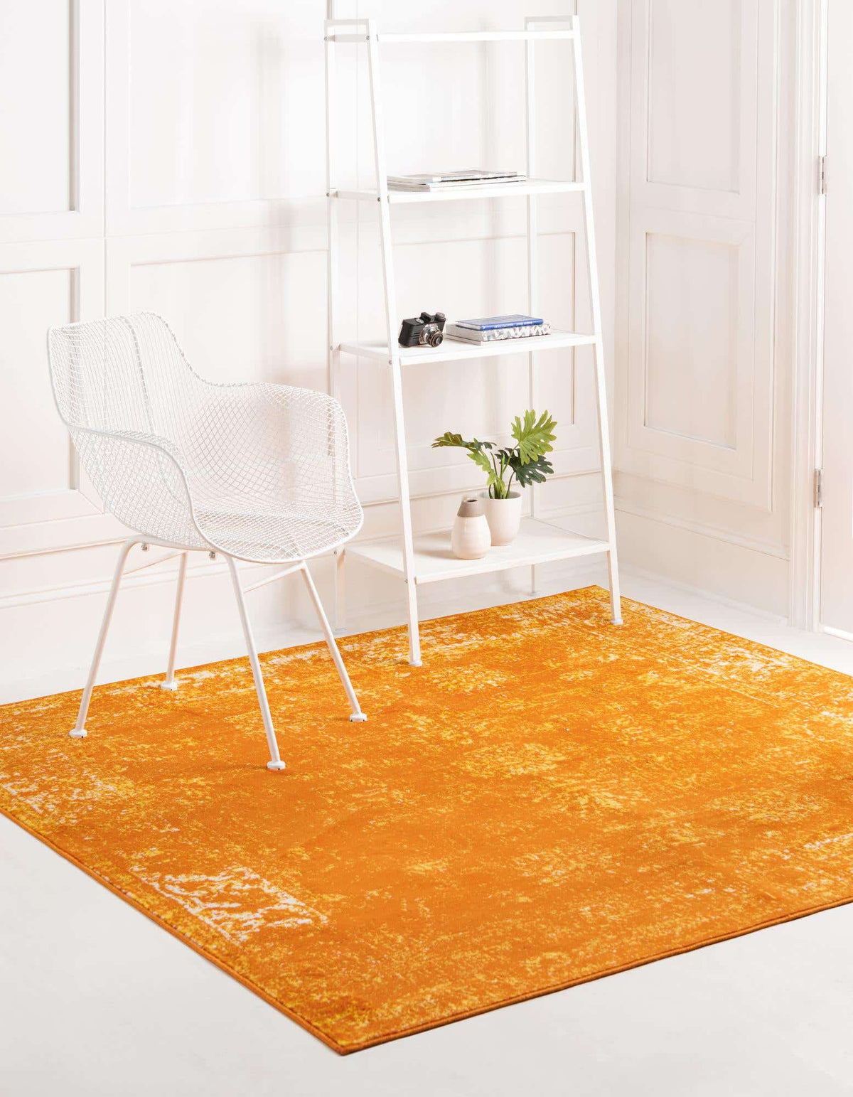 Quadratisch Teppich Monaco in Orange von Hadorn™ - Lifestyle Image