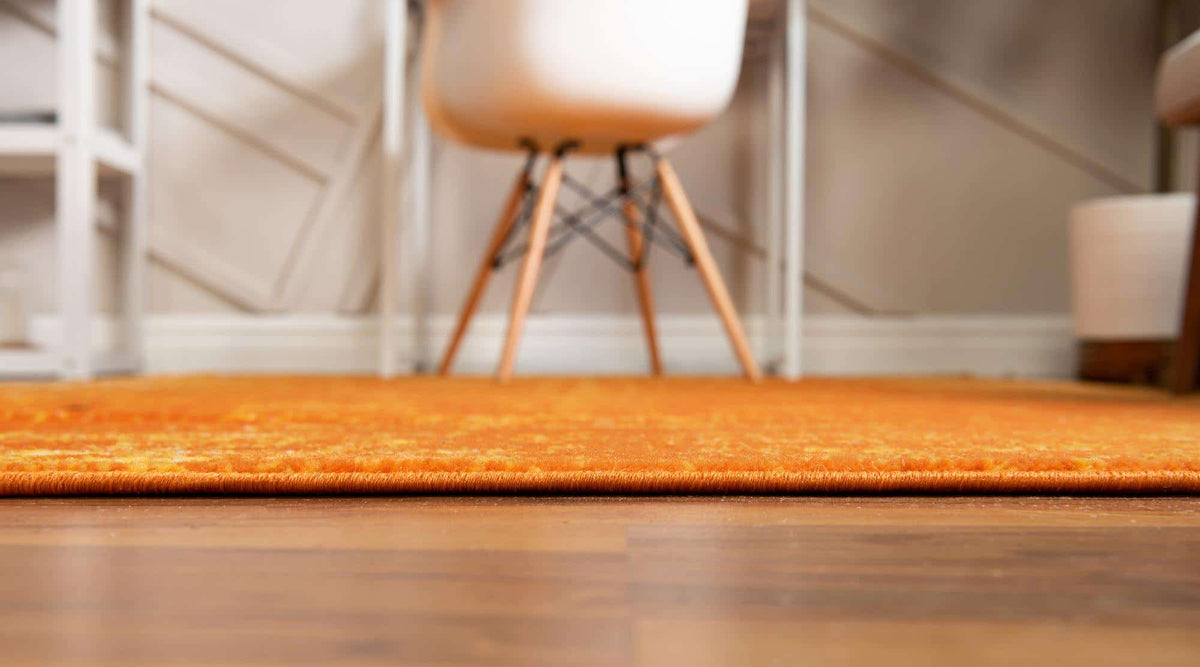 Quadratisch Teppich Monaco in Orange von Hadorn™ - Lifestyle Image