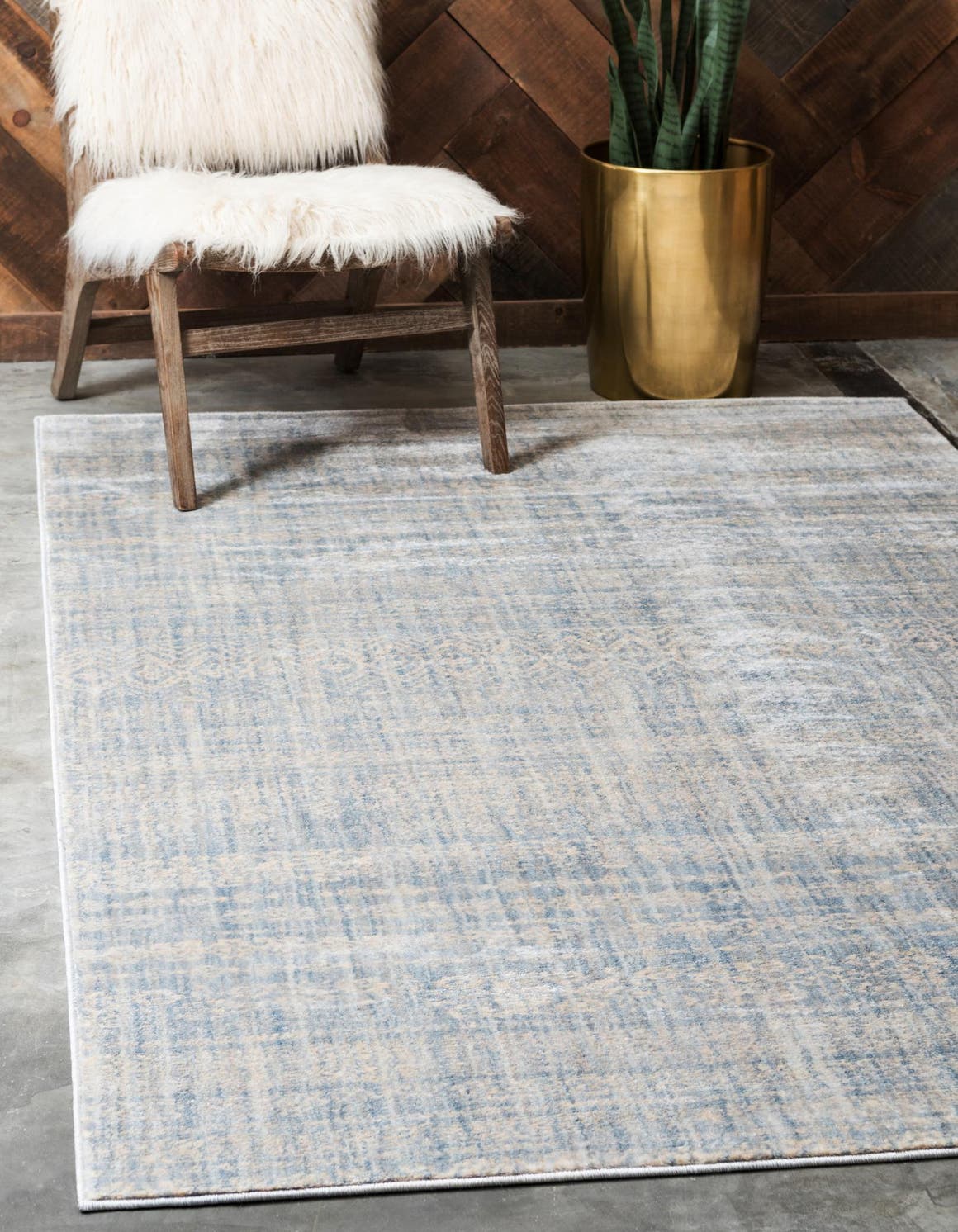 Rechteck Teppich Solaris in Silber fog von Hadorn™ - Lifestyle Image