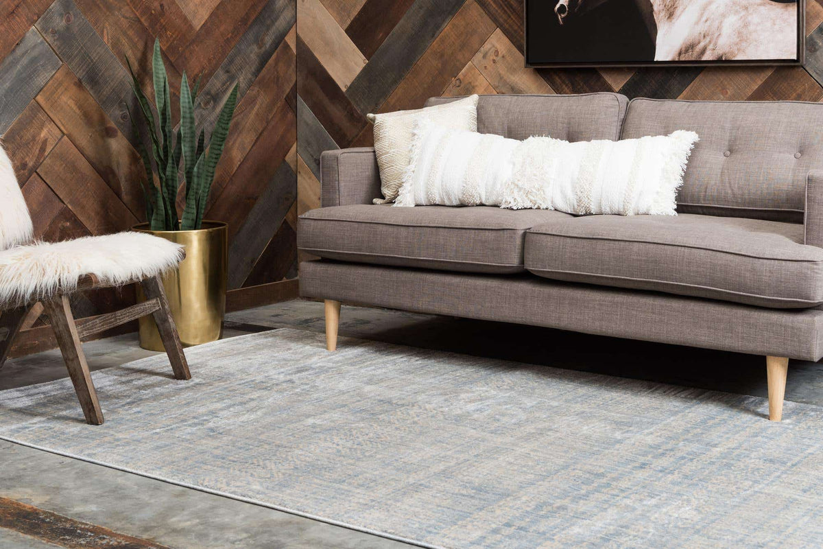 Rechteck Teppich Solaris in Silber fog von Hadorn™ - Lifestyle Image
