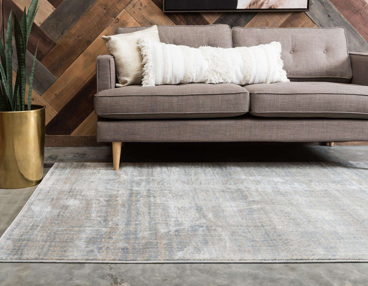 Rechteck Teppich Solaris in Silber fog von Hadorn™ - Lifestyle Image