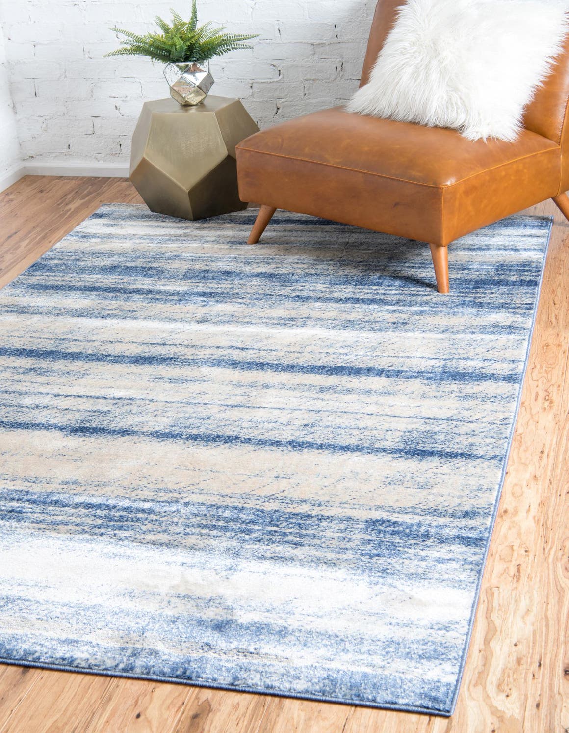 Rechteck Teppich Solaris in Blau von Hadorn™ - Lifestyle Image