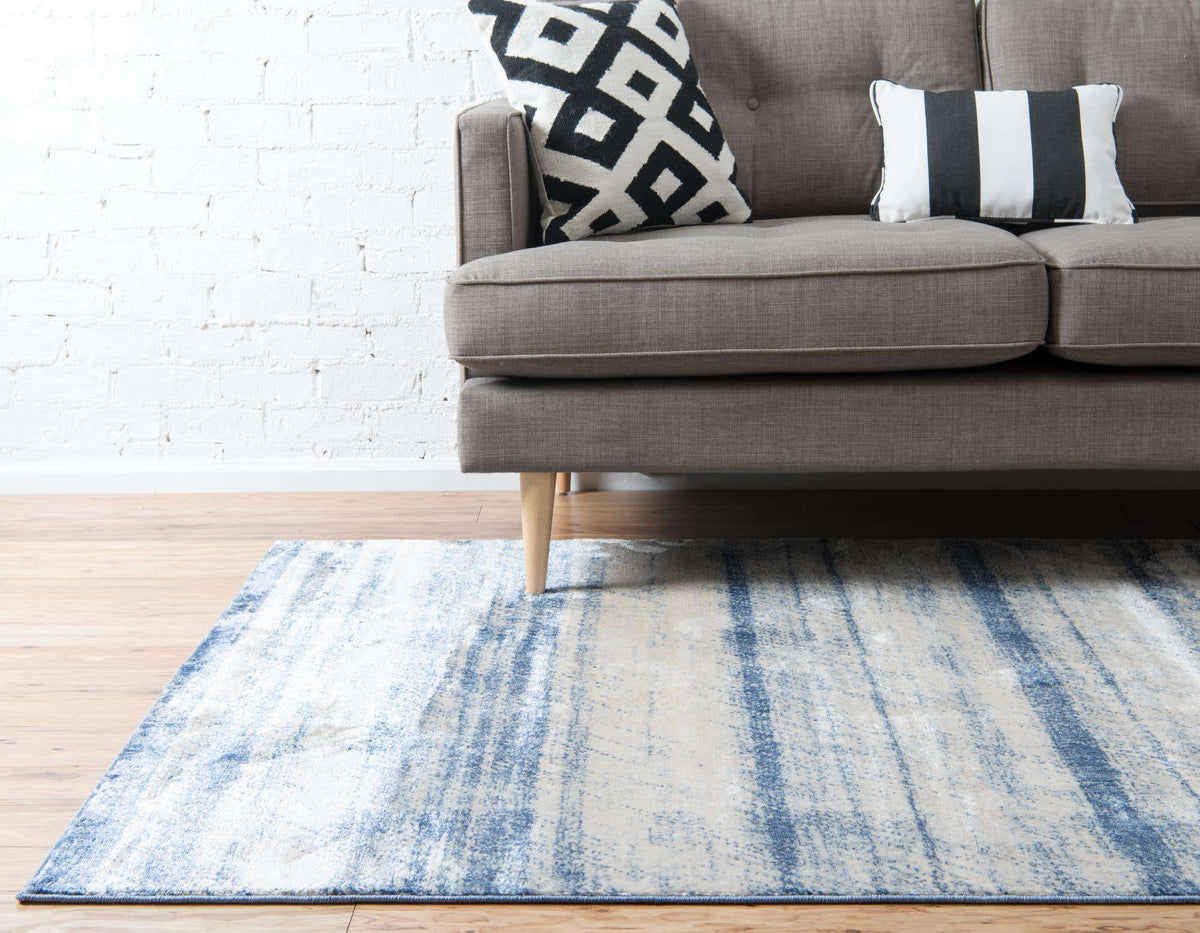 Rechteck Teppich Solaris in Blau von Hadorn™ - Lifestyle Image