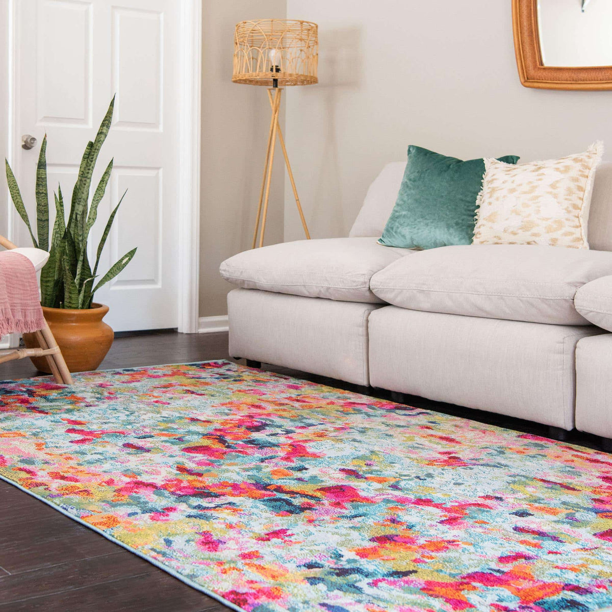 Rechteck Teppich Spectrum in Mehrfarbig von Hadorn™ - Lifestyle Image