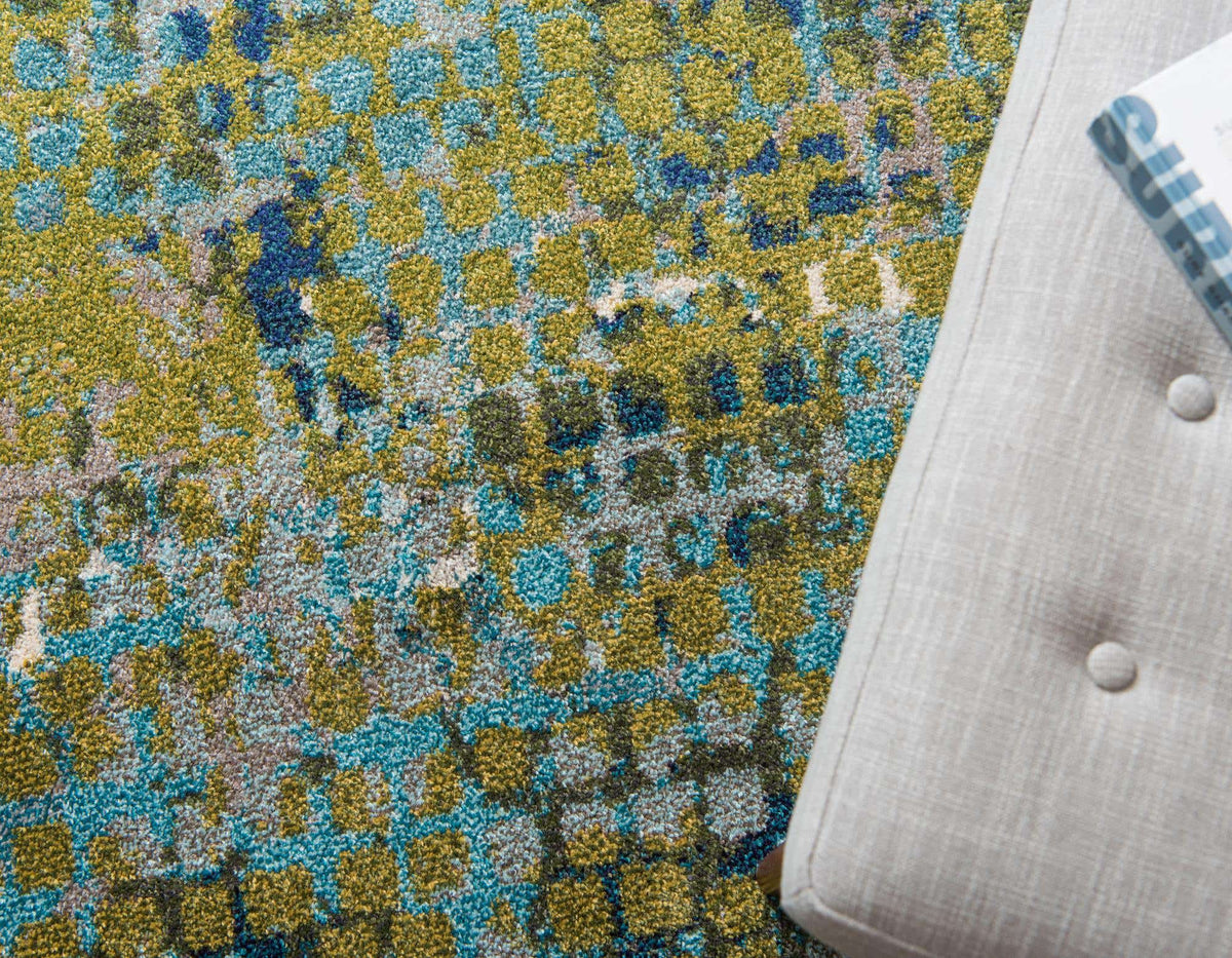 Rund Teppich Spectrum in Blau von Hadorn™ - Lifestyle Image
