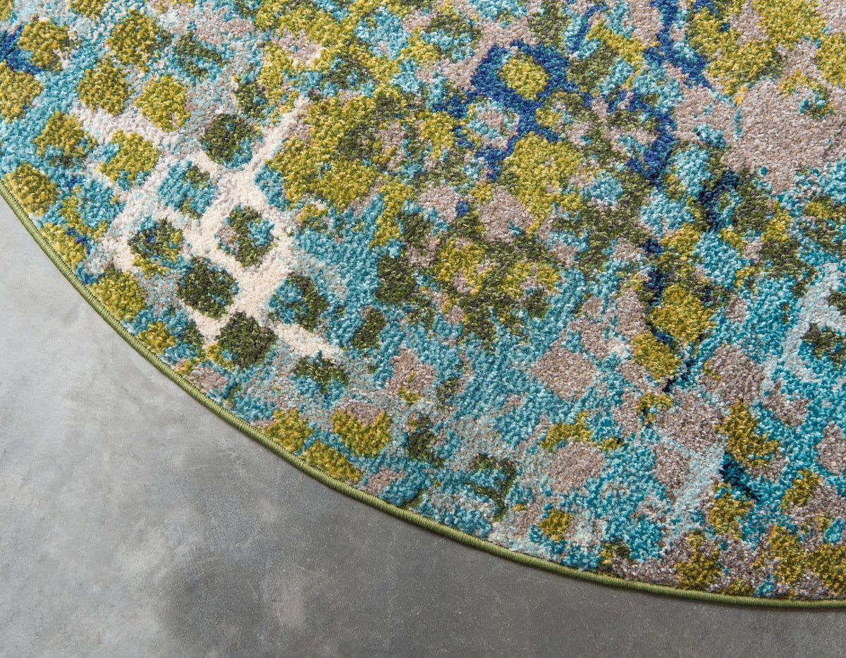 Rund Teppich Spectrum in Blau von Hadorn™ - Lifestyle Image