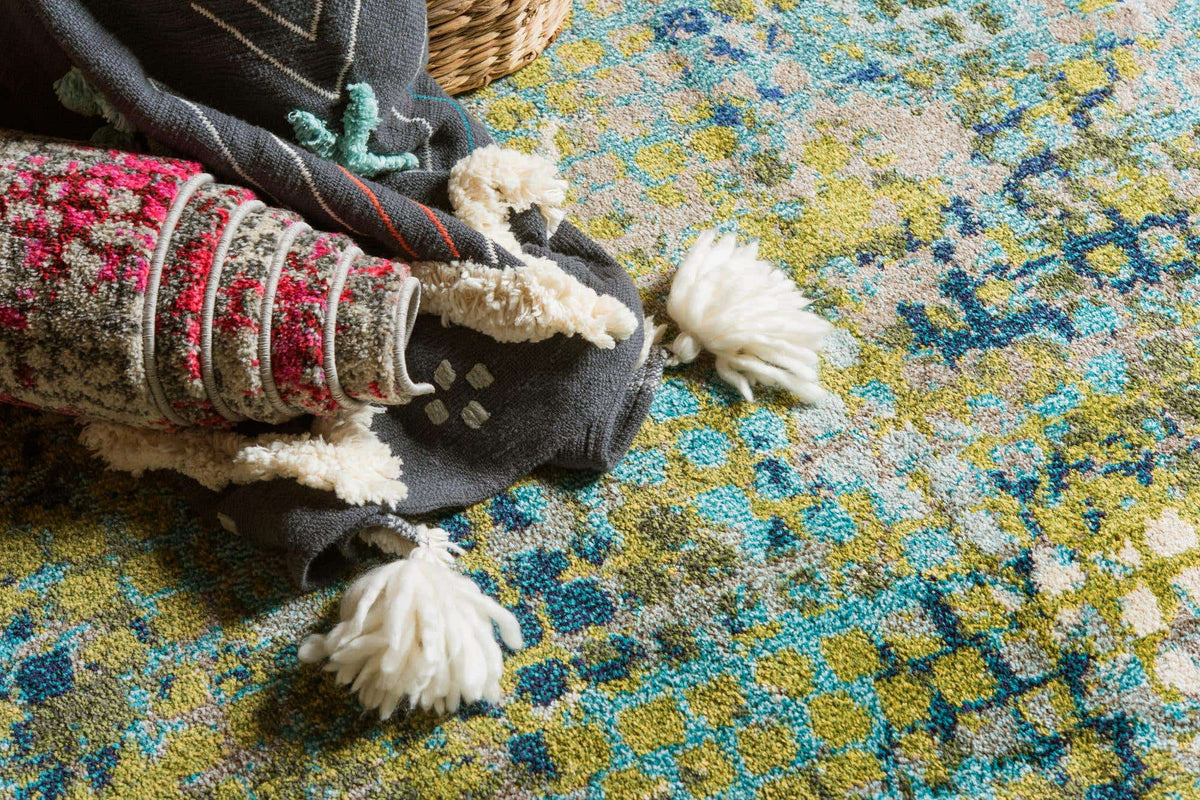 Rund Teppich Spectrum in Blau von Hadorn™ - Lifestyle Image