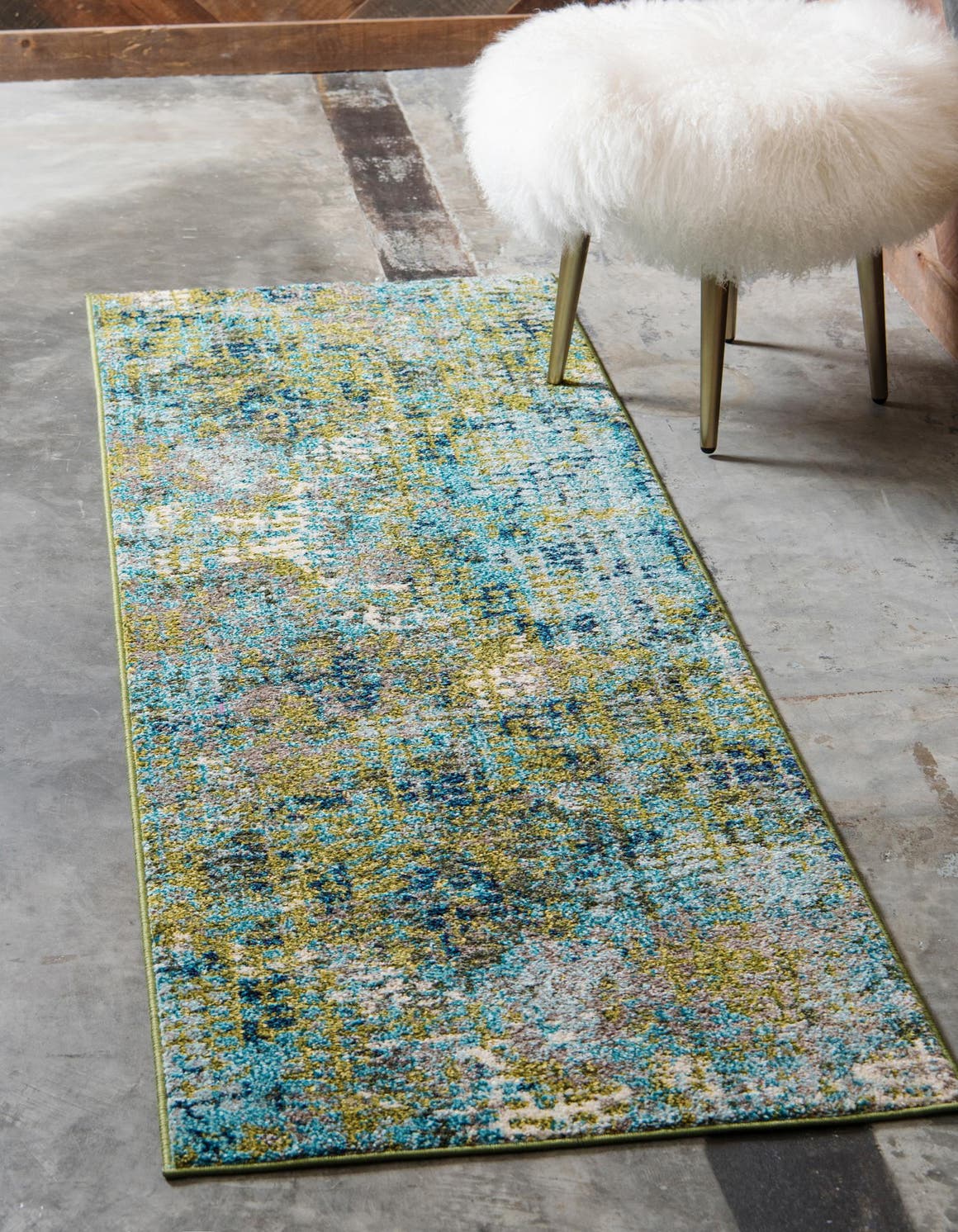 Läufer Teppich Spectrum in Blau von Hadorn™ - Lifestyle Image