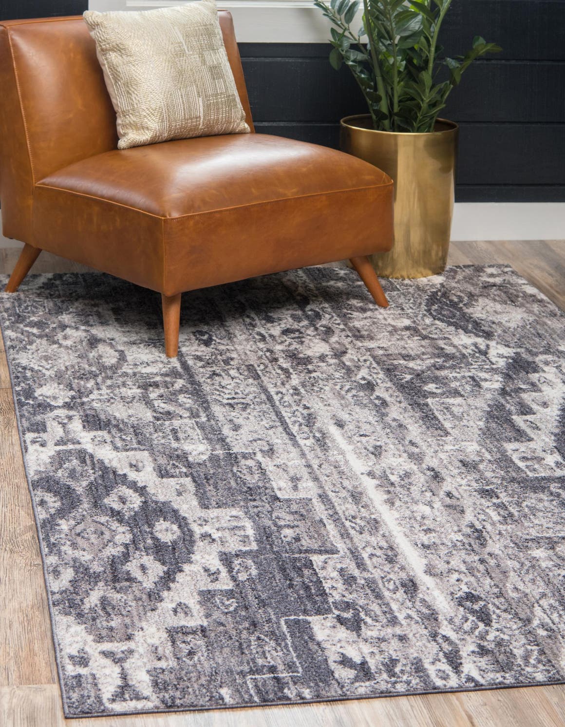 Rechteck Teppich Madrid in Grau von Hadorn™ - Lifestyle Image
