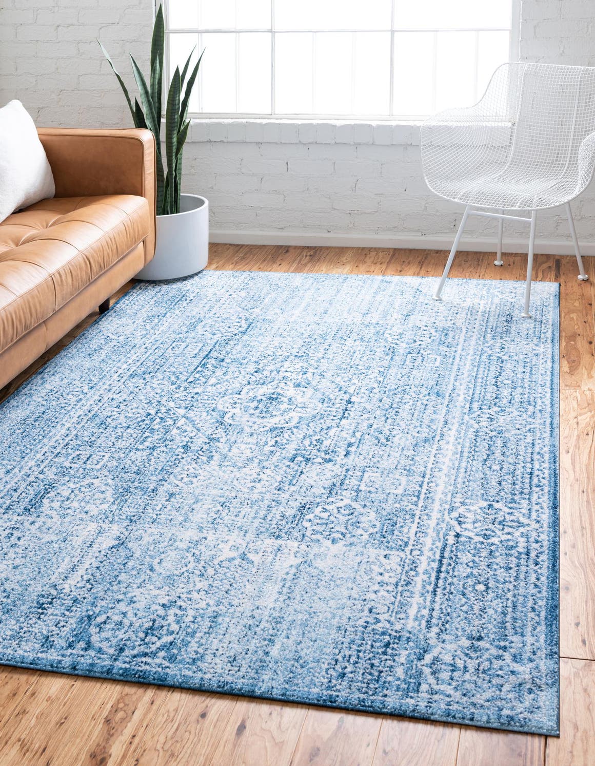 Rechteck Teppich Brooklyn in Blau von Hadorn™ - Lifestyle Image
