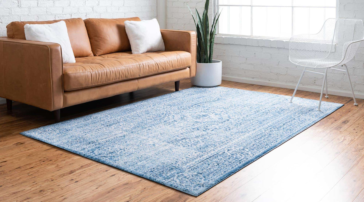 Rechteck Teppich Brooklyn in Blau von Hadorn™ - Lifestyle Image