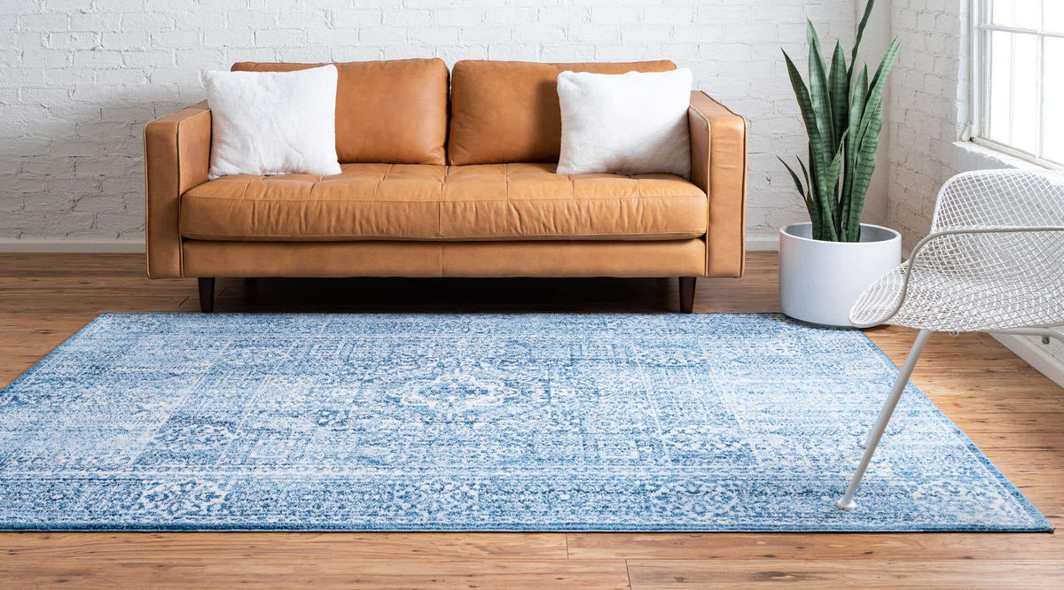 Rechteck Teppich Brooklyn in Blau von Hadorn™ - Lifestyle Image