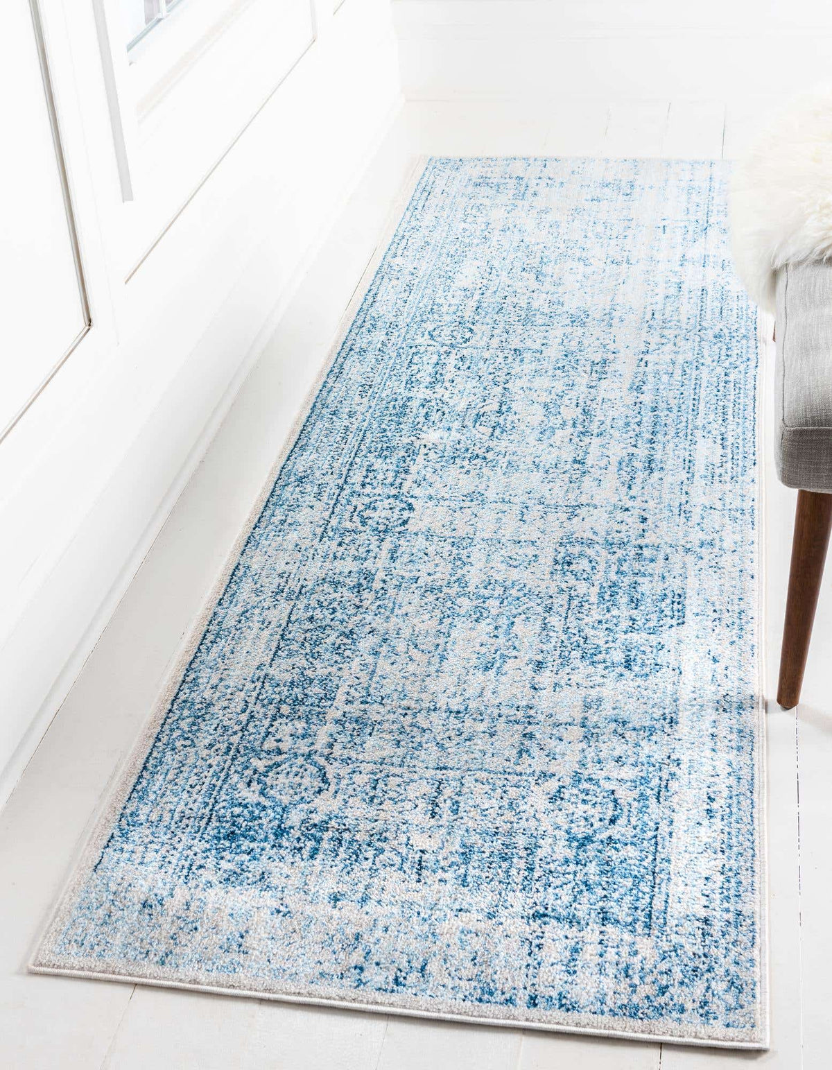 Läufer Teppich Brooklyn in Hellblau von Hadorn™ - Lifestyle Image