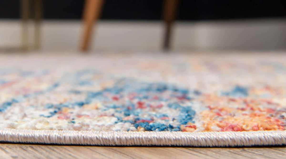 Rund Teppich Madrid in Beige von Hadorn™ - Lifestyle Image