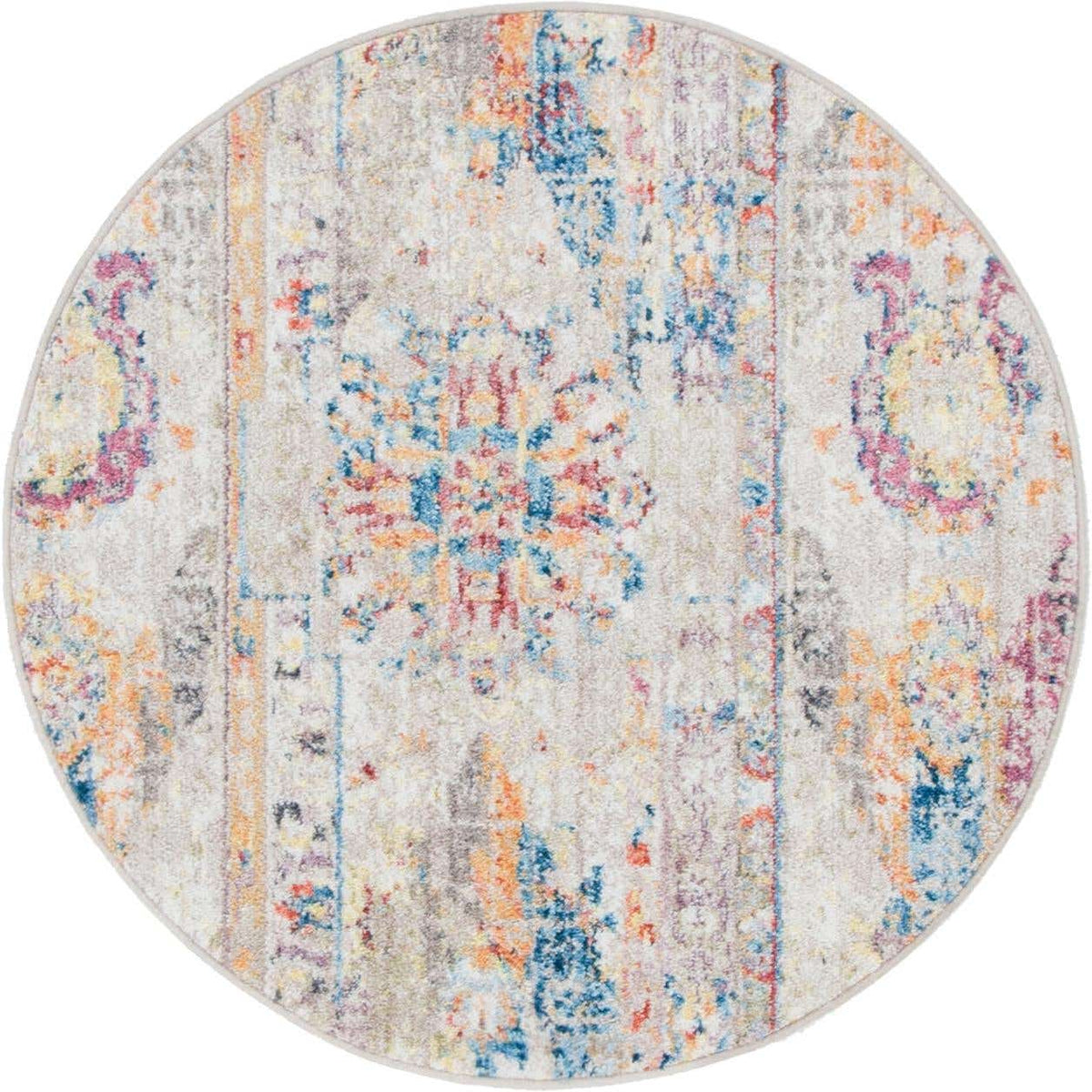 Rund Teppich Madrid in Beige von Hadorn™ - Lifestyle Image