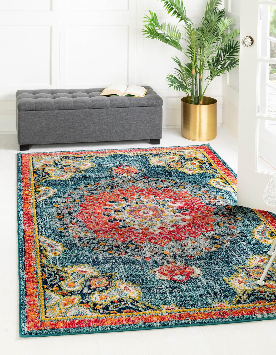 Rechteck Teppich Carrington in Blau von Hadorn™ - Lifestyle Image