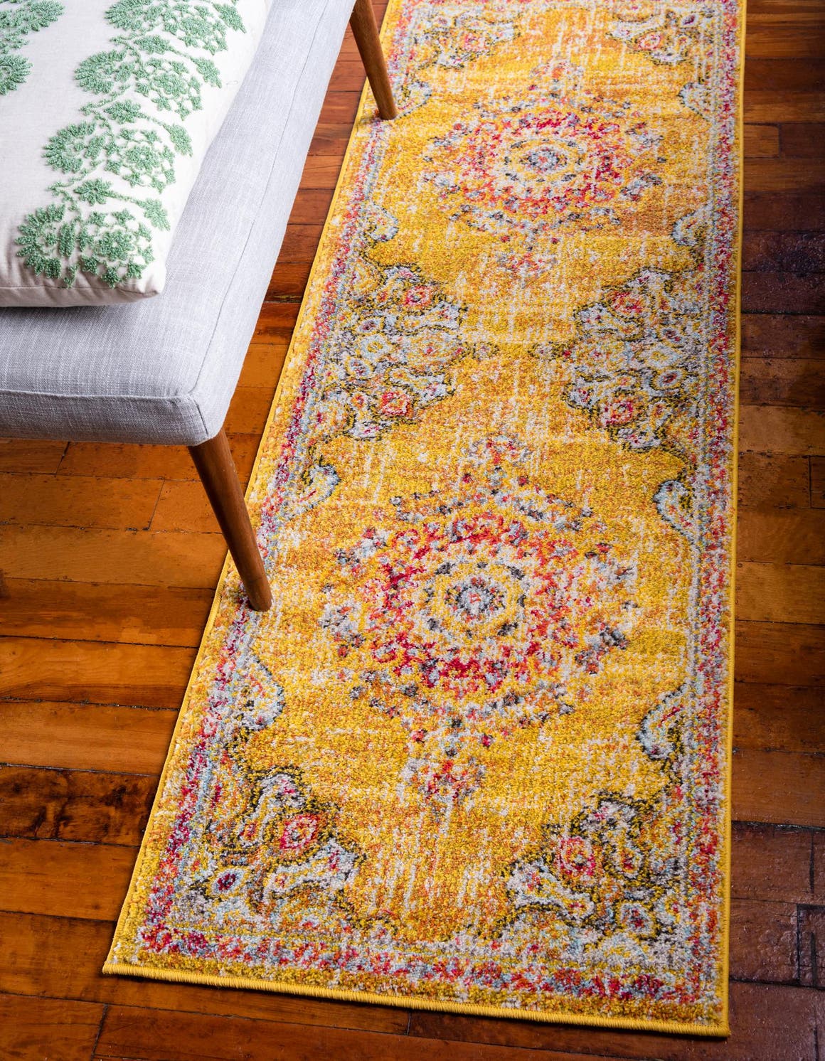 Läufer Teppich Carrington in Gold von Hadorn™ - Lifestyle Image