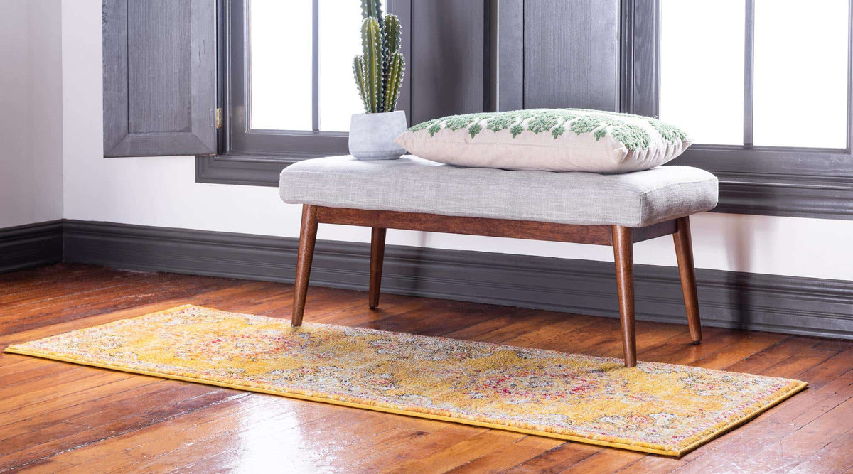 Läufer Teppich Carrington in Gold von Hadorn™ - Lifestyle Image