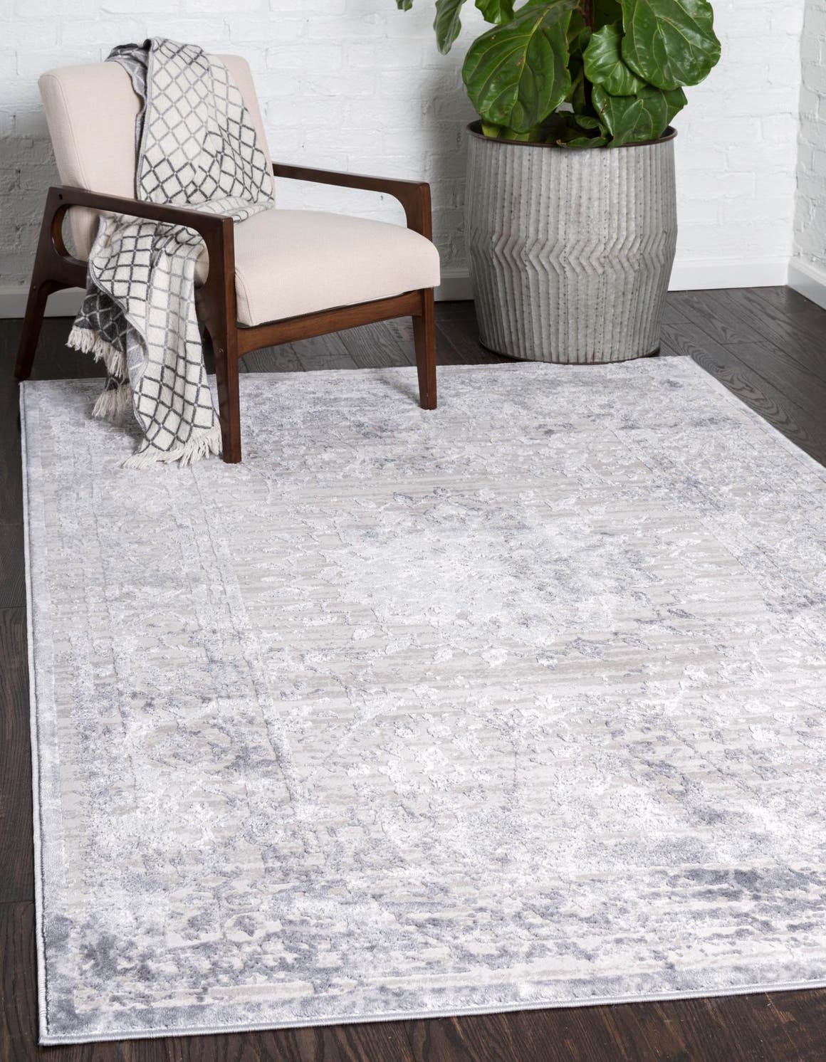 Rechteck Teppich Chesterfield in Grau von Hadorn™ - Lifestyle Image