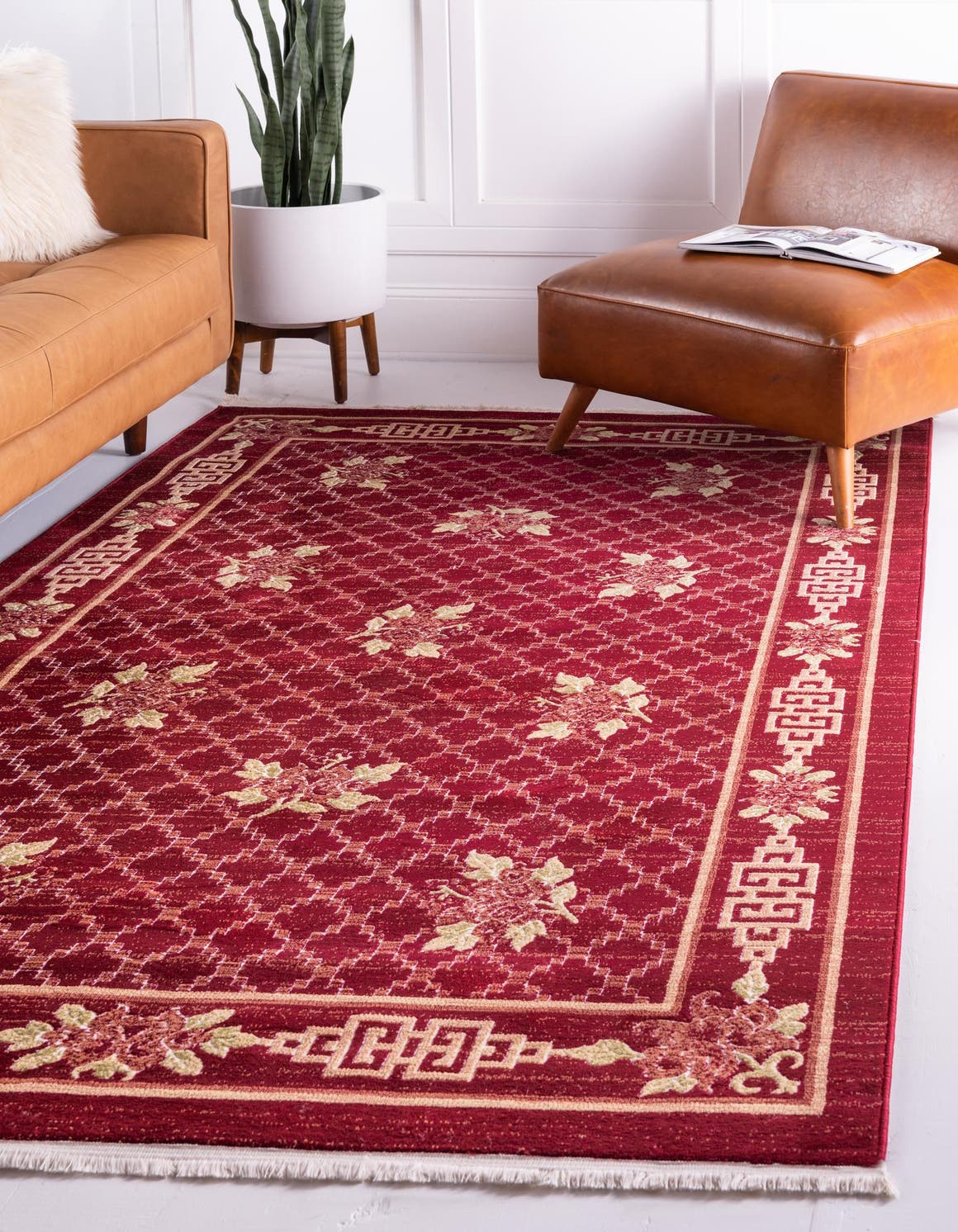 Rechteck Teppich Pao Tou in Rot von Hadorn™ - Lifestyle Image