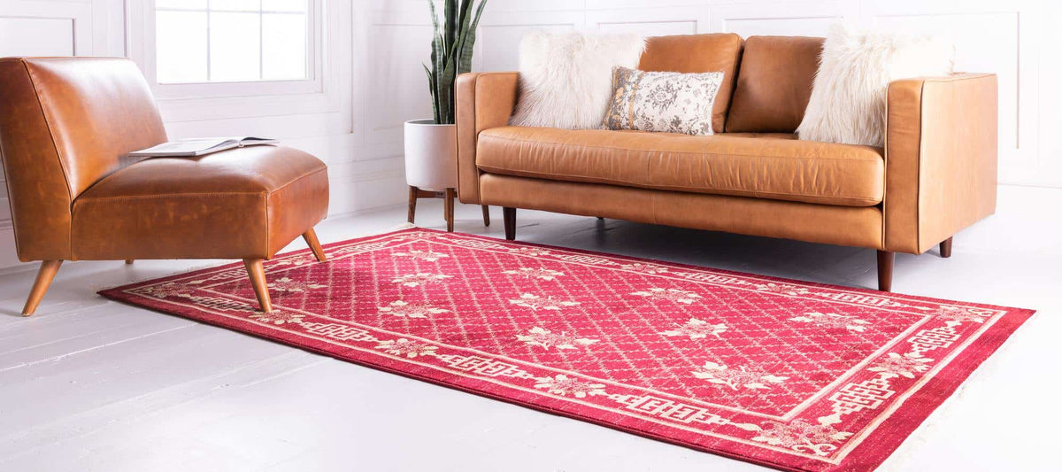 Rechteck Teppich Pao Tou in Rot von Hadorn™ - Lifestyle Image