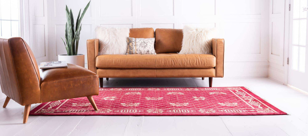 Rechteck Teppich Pao Tou in Rot von Hadorn™ - Lifestyle Image
