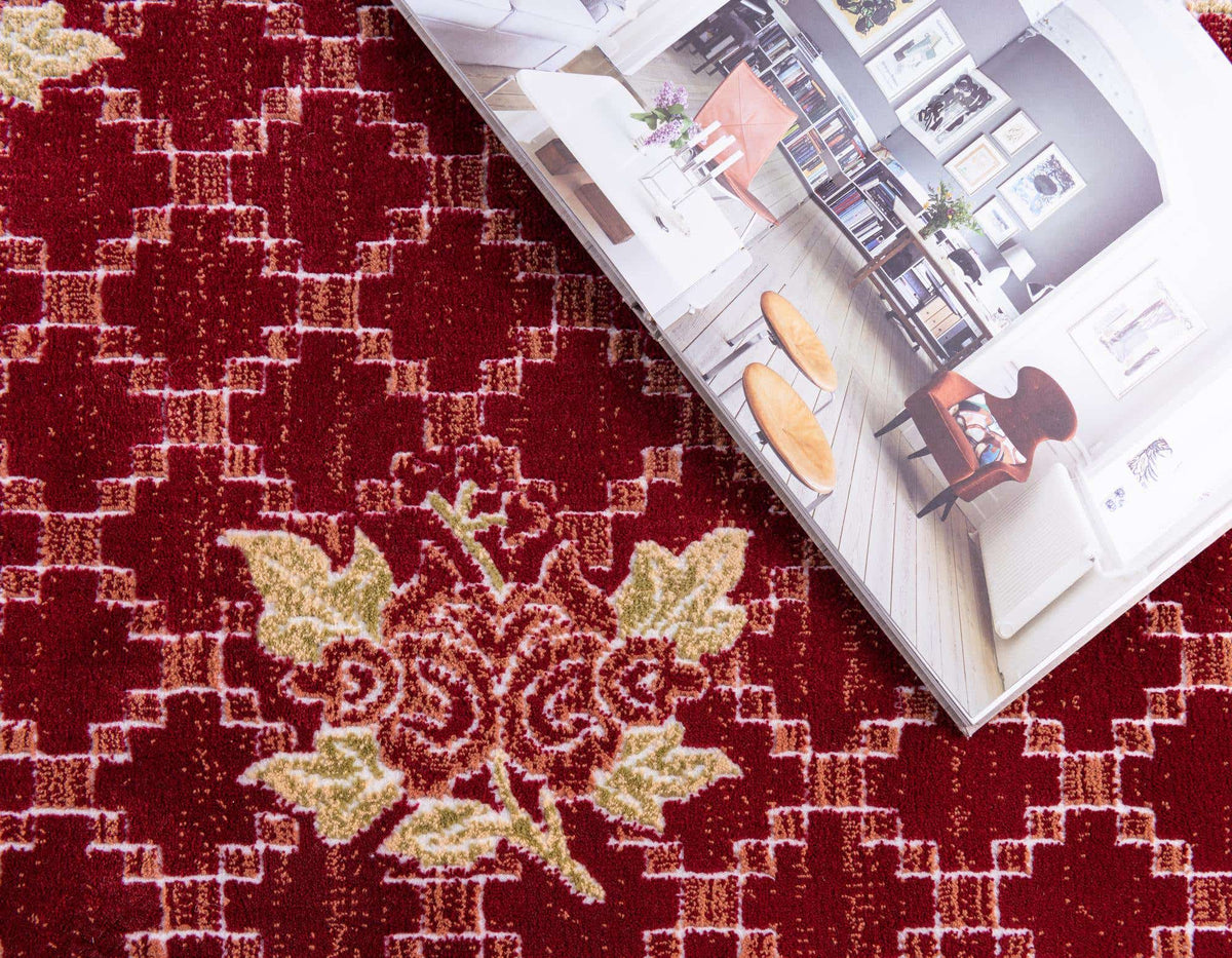 Rechteck Teppich Pao Tou in Rot von Hadorn™ - Lifestyle Image
