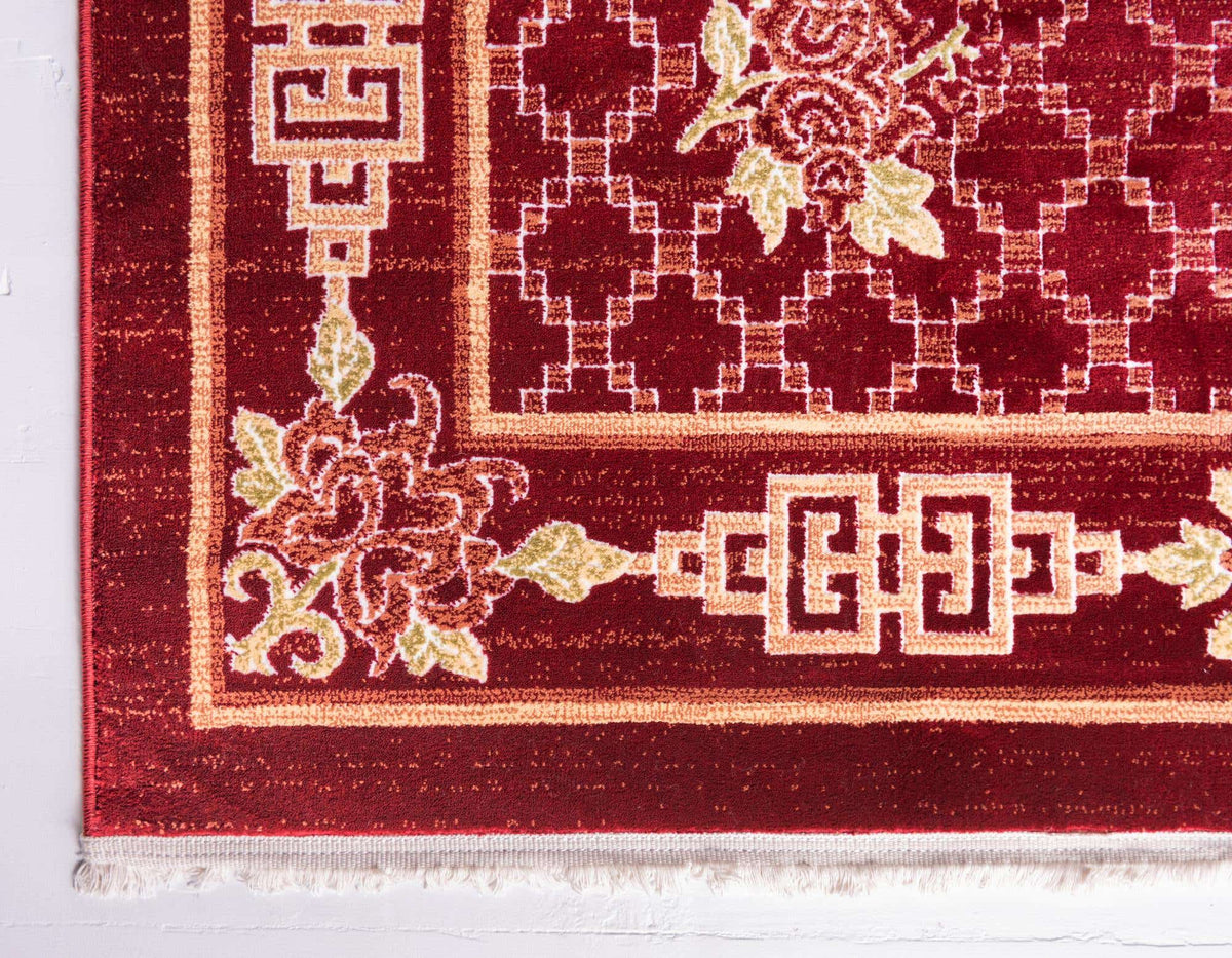 Rechteck Teppich Pao Tou in Rot von Hadorn™ - Lifestyle Image