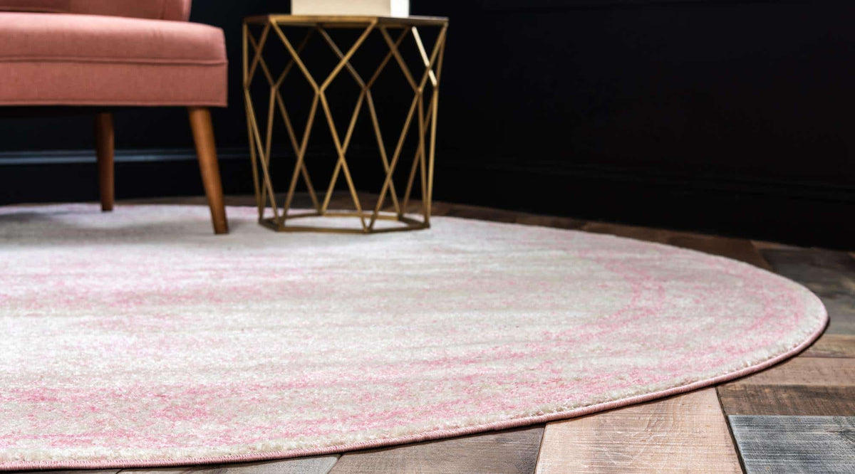 Rund Teppich Bexley in Rosa von Hadorn™ - Lifestyle Image