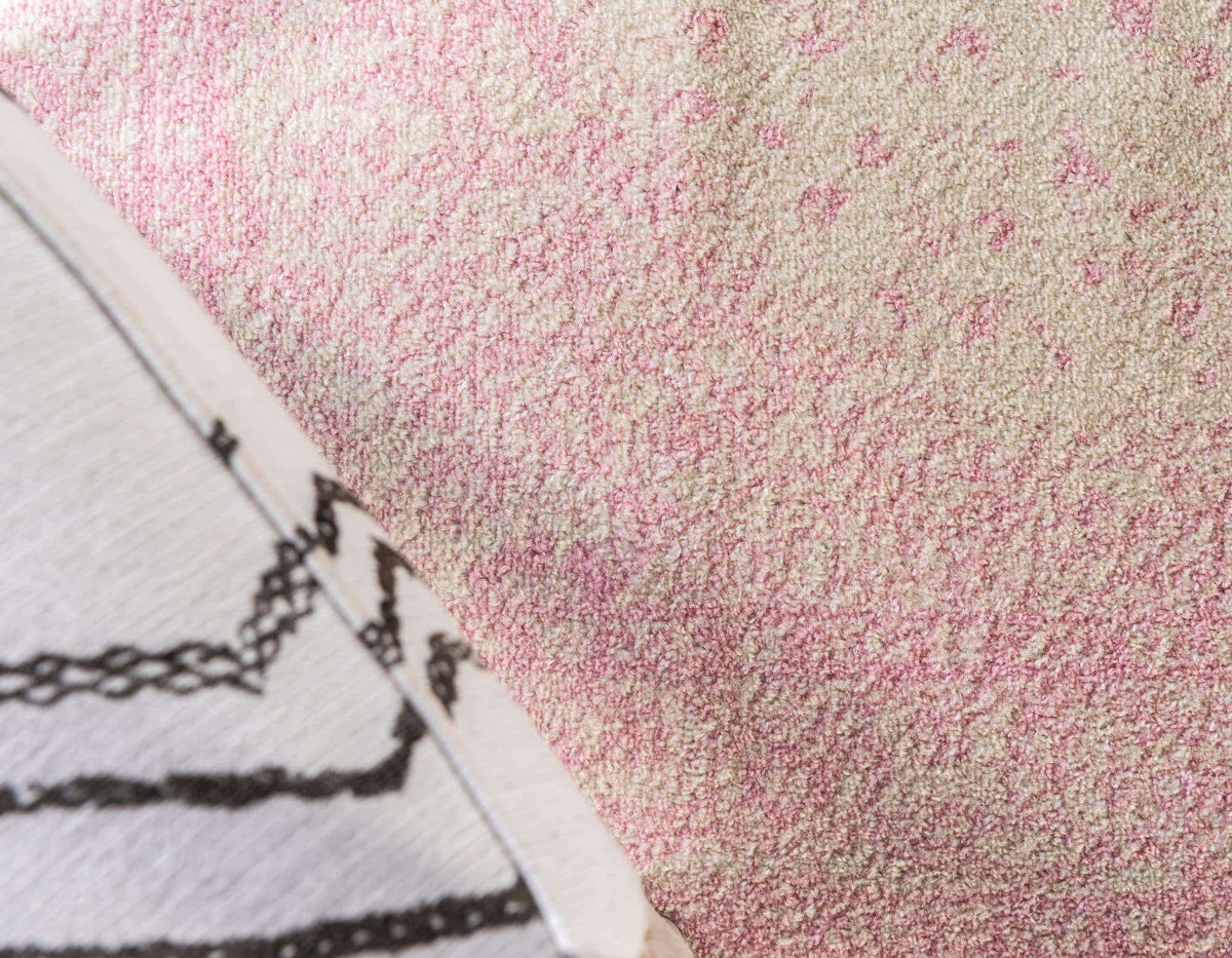 Rund Teppich Bexley in Rosa von Hadorn™ - Lifestyle Image