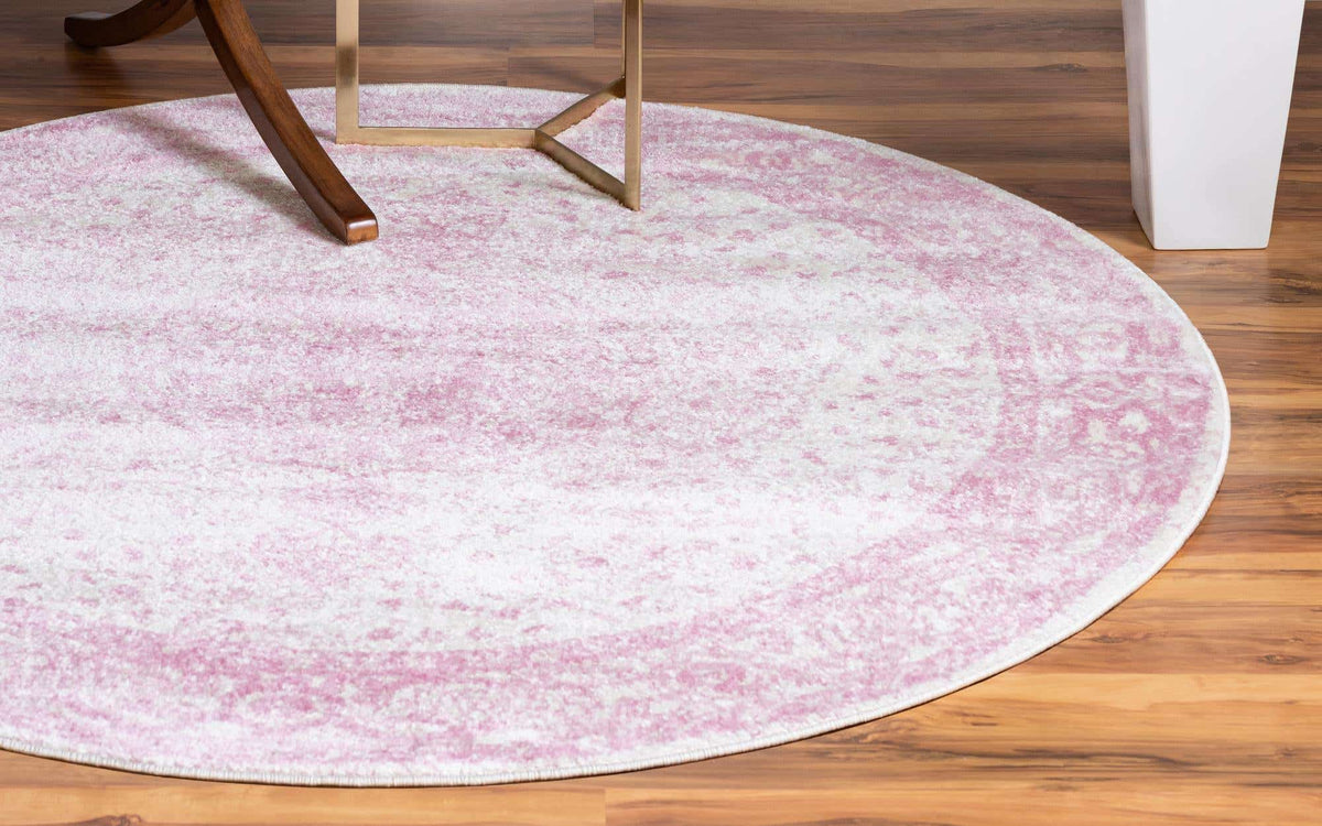 Rund Teppich Bexley in Rosa von Hadorn™ - Lifestyle Image