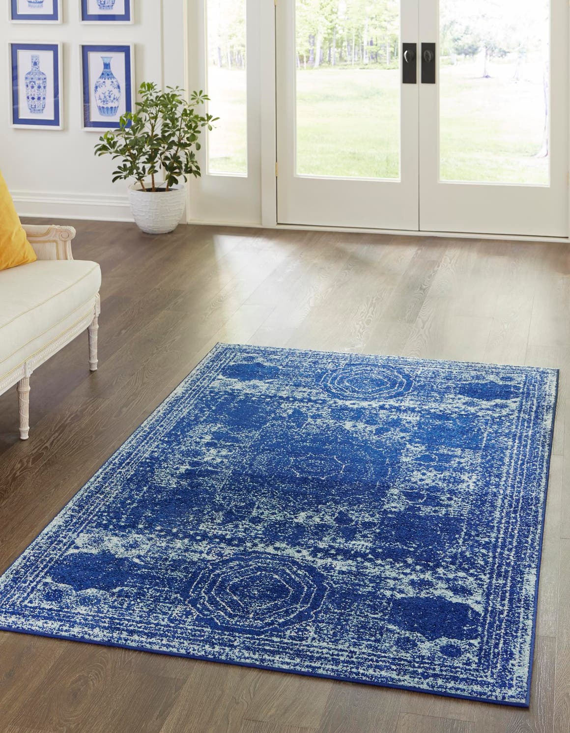 Rechteck Teppich Bexley in Blau von Hadorn™ - Lifestyle Image