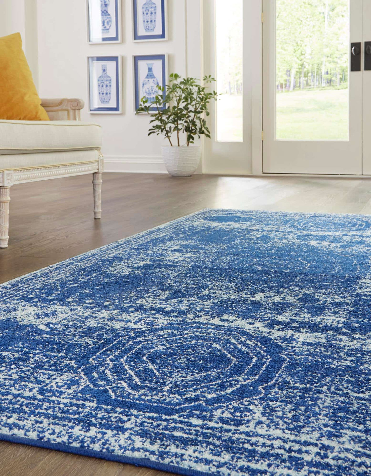 Rechteck Teppich Bexley in Blau von Hadorn™ - Lifestyle Image