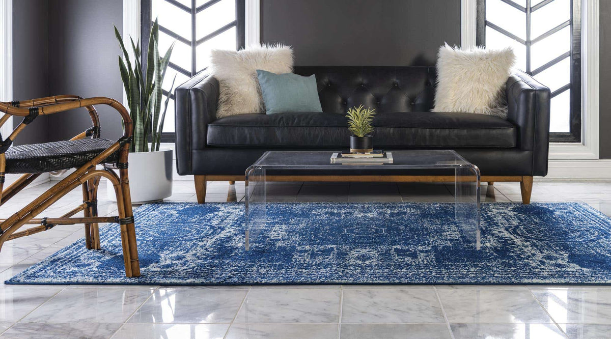 Rechteck Teppich Bexley in Blau von Hadorn™ - Lifestyle Image