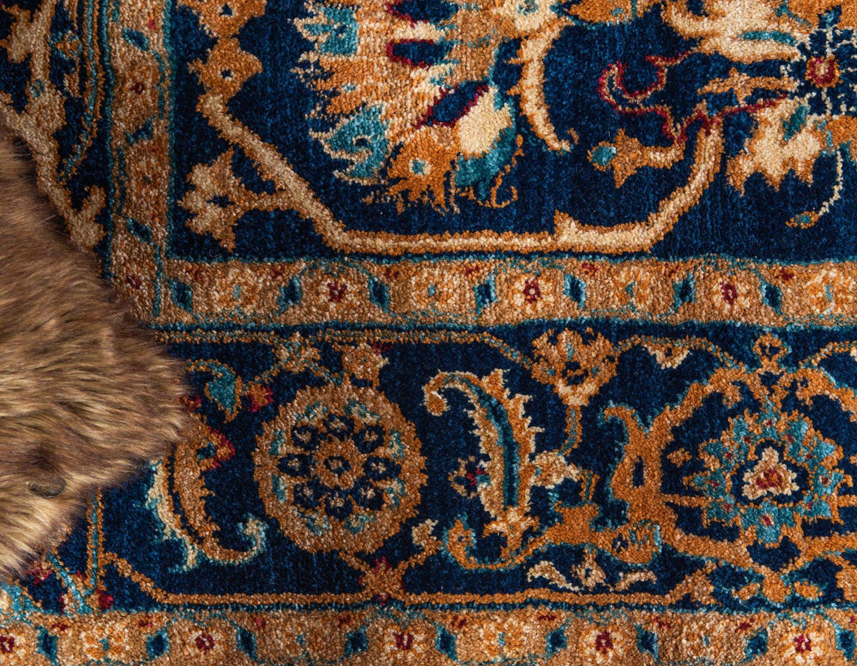 Rund Teppich Graham in Blau von Hadorn™ - Lifestyle Image