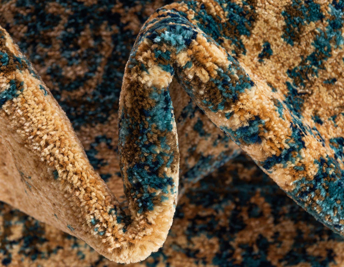 Rund Teppich Graham in Blau von Hadorn™ - Lifestyle Image