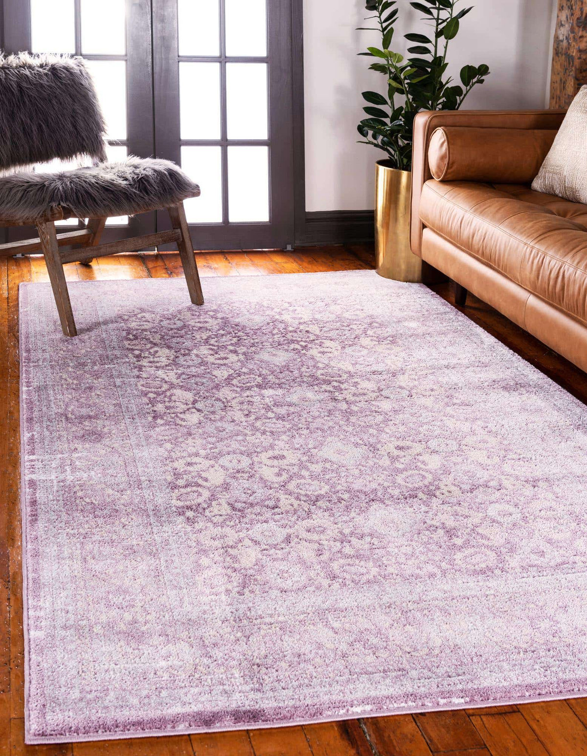Rechteck Teppich Legacy in Violett von Hadorn™ - Lifestyle Image