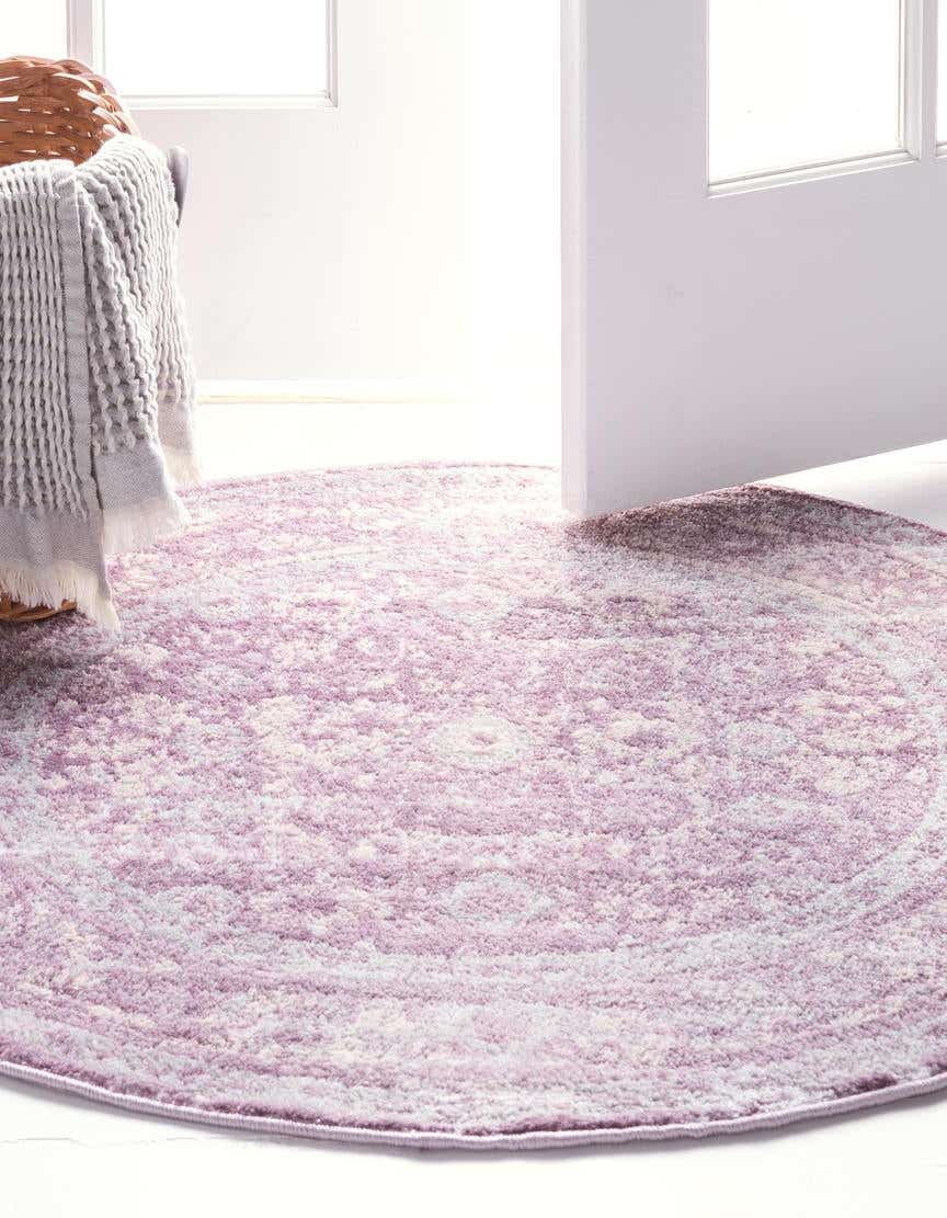 Rund Teppich Legacy in Violett von Hadorn™ - Lifestyle Image